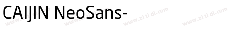 CAIJIN NeoSans字体转换